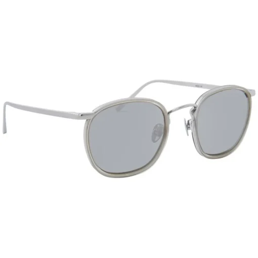 Linda Farrow - 562 C4 Oval Sunglasses - Clear - Eyewear - Avvenice