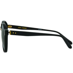 Linda Farrow - 652 C1 Oval Sunglasses - Black - Eyewear - Avvenice^ Sunglasses & Eyewear