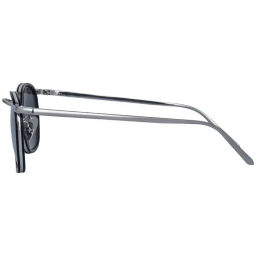 Linda Farrow - 562 C2 Oval Sunglasses - Black - Eyewear - Avvenice
