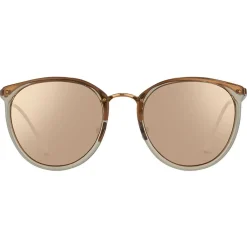 Linda Farrow - 251 C36 Oval Sunglasses - Ash - Eyewear - Avvenice