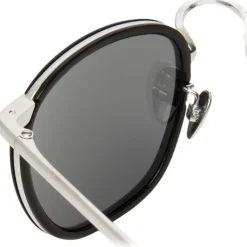 Linda Farrow - 562 C2 Oval Sunglasses - Black - Eyewear - Avvenice