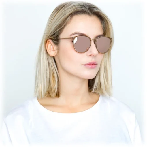 Linda Farrow - 251 C36 Oval Sunglasses - Ash - Eyewear - Avvenice