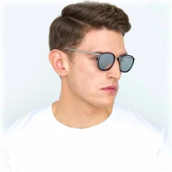 Linda Farrow - 562 C2 Oval Sunglasses - Black - Eyewear - Avvenice