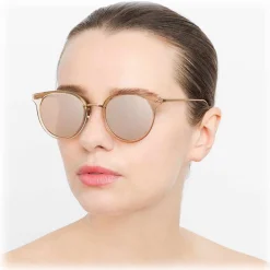 Linda Farrow - 722 C5 Oval Sunglasses - Ash - Eyewear - Avvenice^ Sunglasses & Eyewear