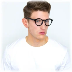 Linda Farrow - 569 C1 Oval Sunglasses - Black - Eyewear - Avvenice