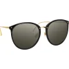 Linda Farrow - 747 C1 Oversized Sunglasses - Black - Eyewear - Avvenice