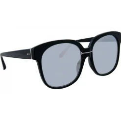Linda Farrow - 651 C3 Oversized Sunglasses - Black - Eyewear - Avvenice^ Sunglasses & Eyewear