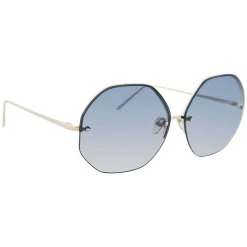 Linda Farrow - 567 C6 Oversized Sunglasses - Gold - Eyewear - Avvenice^ Sunglasses & Eyewear