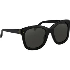 Linda Farrow - 513 C1 Oversized Sunglasses - Black - Eyewear - Avvenice^ Sunglasses & Eyewear