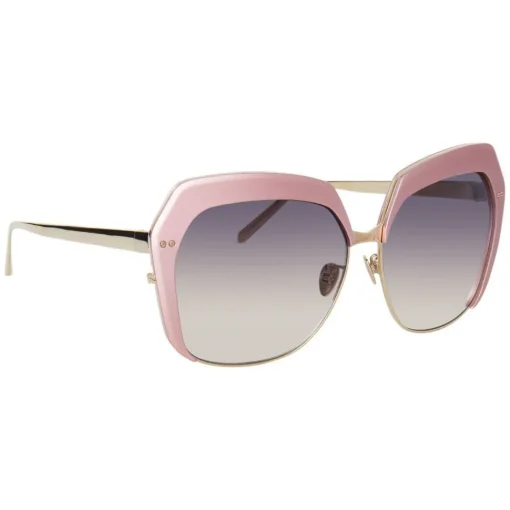 Linda Farrow - 578 C4 Oversized Sunglasses - Pink - Eyewear - Avvenice^ Sunglasses & Eyewear