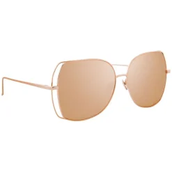 Linda Farrow - 590 C3 Oversized Sunglasses - Rose Gold - Eyewear - Avvenice^ Sunglasses & Eyewear