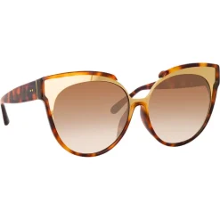 Linda Farrow - 790 C2 Oversized Sunglasses - Tortoise - Eyewear - Avvenice^ Sunglasses & Eyewear