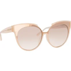 Linda Farrow - 790 C6 Oversized Sunglasses - Milky Pink - Eyewear - Avvenice^ Sunglasses & Eyewear