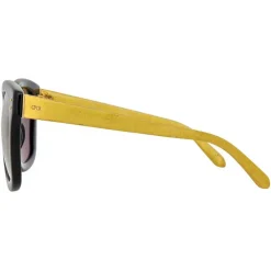Linda Farrow - 513 C6 Oversized Sunglasses - Black - Eyewear - Avvenice