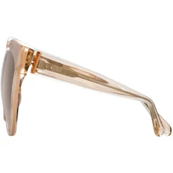 Linda Farrow - 790 C4 Oversized Sunglasses - Ash - Eyewear - Avvenice