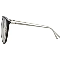 Linda Farrow - 747 C8 Oversized Optical Frames - Black - Eyewear - Avvenice