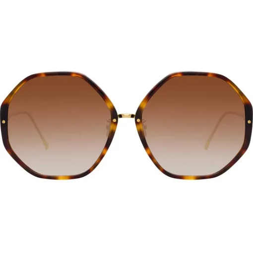 Linda Farrow - 901 C2 Oversized Sunglasses - Tortoiseshell - Eyewear - Avvenice