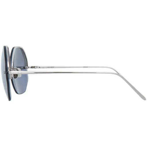 Linda Farrow - 567 C2 Oversized Sunglasses - White Gold - Eyewear - Avvenice^ Sunglasses & Eyewear