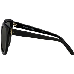 Linda Farrow - 513 C1 Oversized Sunglasses - Black - Eyewear - Avvenice^ Sunglasses & Eyewear