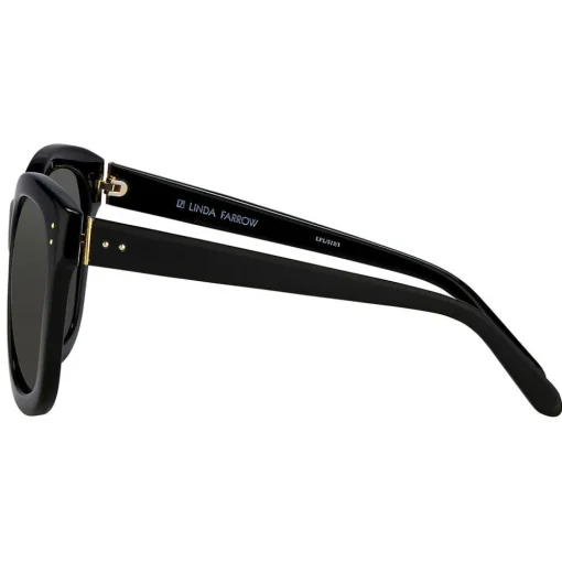 Linda Farrow - 513 C1 Oversized Sunglasses - Black - Eyewear - Avvenice^ Sunglasses & Eyewear