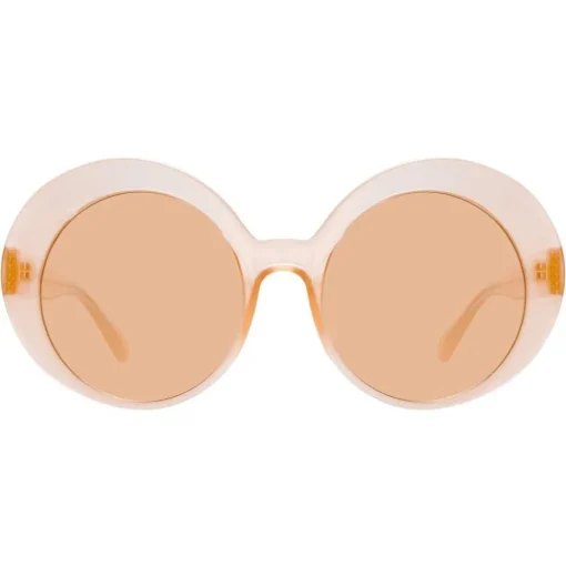 Linda Farrow - 844 C3 Oversized Sunglasses - Peach - Eyewear - Avvenice^ Sunglasses & Eyewear
