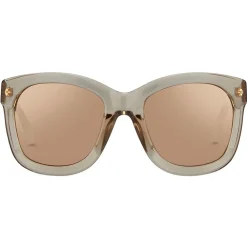 Linda Farrow - 513 C4 Oversized Sunglasses - Ash - Eyewear - Avvenice