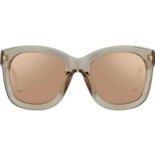 Linda Farrow - 513 C4 Oversized Sunglasses - Ash - Eyewear - Avvenice