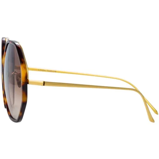 Linda Farrow - 901 C2 Oversized Sunglasses - Tortoiseshell - Eyewear - Avvenice