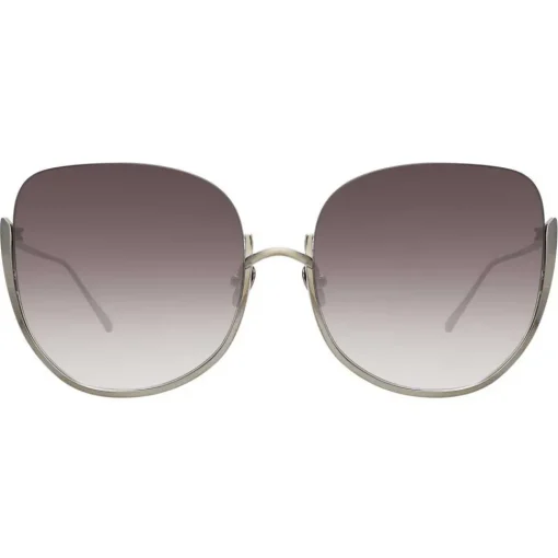 Linda Farrow - 847 C7 Oversized Sunglasses - Light Gold - Eyewear - Avvenice