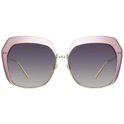 Linda Farrow - 578 C4 Oversized Sunglasses - Pink - Eyewear - Avvenice^ Sunglasses & Eyewear