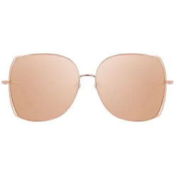 Linda Farrow - 590 C3 Oversized Sunglasses - Rose Gold - Eyewear - Avvenice^ Sunglasses & Eyewear
