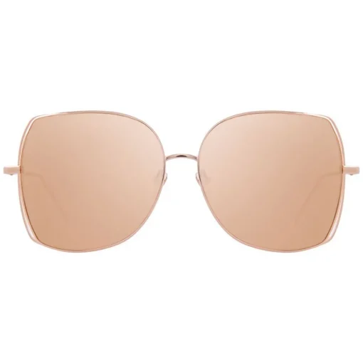 Linda Farrow - 590 C3 Oversized Sunglasses - Rose Gold - Eyewear - Avvenice^ Sunglasses & Eyewear