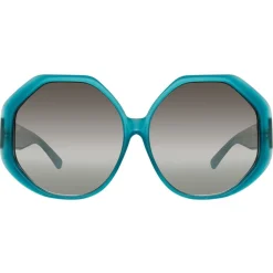 Linda Farrow - 780 C7 Oversized Sunglasses - Turquoise - Eyewear - Avvenice^ Sunglasses & Eyewear