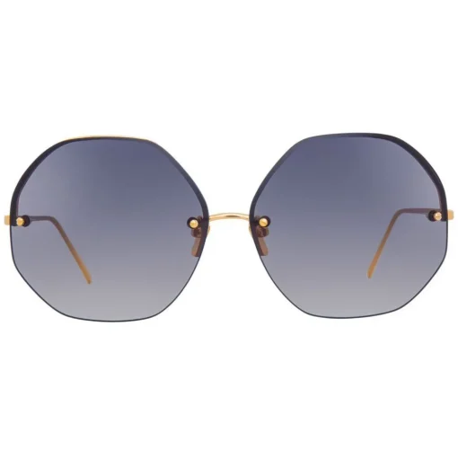 Linda Farrow - 567 C4 Oversized Sunglasses - Gold - Eyewear - Avvenice