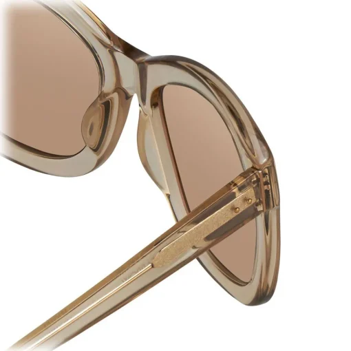 Linda Farrow - 513 C4 Oversized Sunglasses - Ash - Eyewear - Avvenice