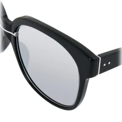 Linda Farrow - 651 C3 Oversized Sunglasses - Black - Eyewear - Avvenice^ Sunglasses & Eyewear