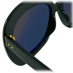 Linda Farrow - 600 C1 Oversized Sunglasses - Black - Eyewear - Avvenice^ Sunglasses & Eyewear