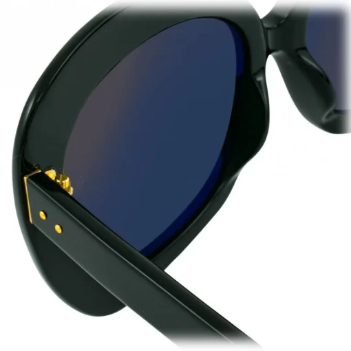 Linda Farrow - 600 C1 Oversized Sunglasses - Black - Eyewear - Avvenice^ Sunglasses & Eyewear
