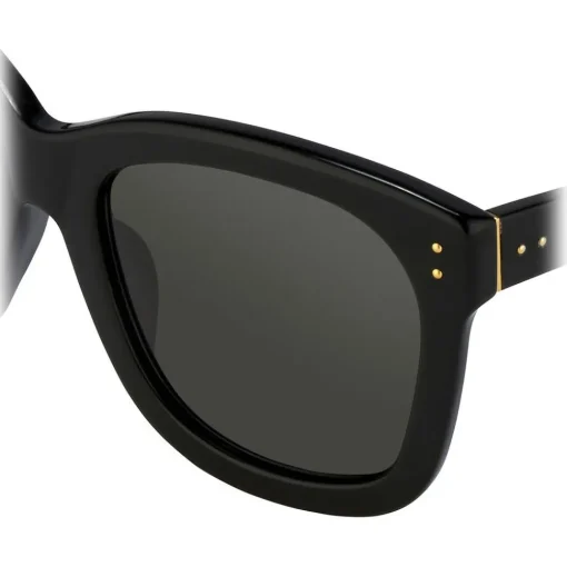 Linda Farrow - 513 C1 Oversized Sunglasses - Black - Eyewear - Avvenice^ Sunglasses & Eyewear