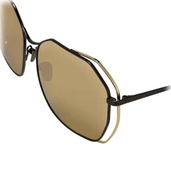 Linda Farrow - 350 C8 Oversized Sunglasses - Gold - Eyewear - Avvenice^ Sunglasses & Eyewear