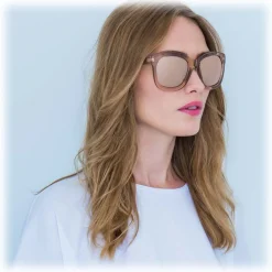 Linda Farrow - 513 C4 Oversized Sunglasses - Ash - Eyewear - Avvenice