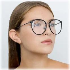 Linda Farrow - 747 C8 Oversized Optical Frames - Black - Eyewear - Avvenice