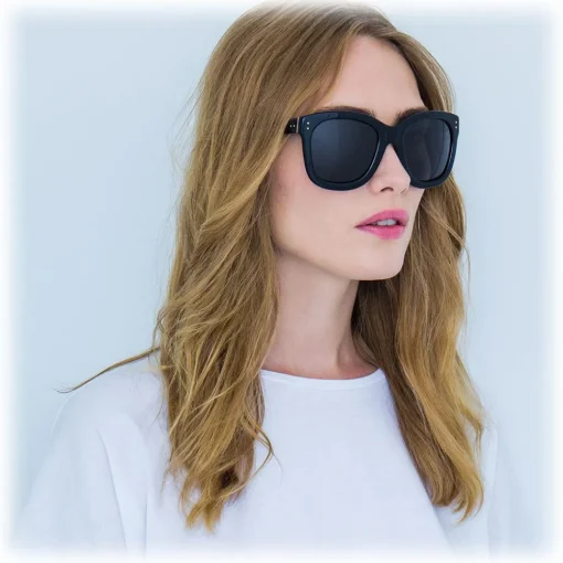 Linda Farrow - 513 C1 Oversized Sunglasses - Black - Eyewear - Avvenice^ Sunglasses & Eyewear