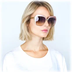 Linda Farrow - 578 C4 Oversized Sunglasses - Pink - Eyewear - Avvenice^ Sunglasses & Eyewear
