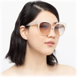 Linda Farrow - 790 C6 Oversized Sunglasses - Milky Pink - Eyewear - Avvenice^ Sunglasses & Eyewear