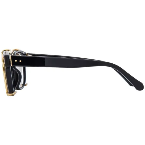 Linda Farrow - 584 C1 Rectangular Sunglasses - Black - Eyewear - Avvenice^ Sunglasses & Eyewear