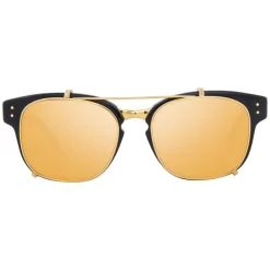 Linda Farrow - 584 C1 Rectangular Sunglasses - Black - Eyewear - Avvenice^ Sunglasses & Eyewear