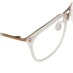 Linda Farrow - 506 C5 Rectangular Optical Frames - Candyfloss - Eyewear - Avvenice
