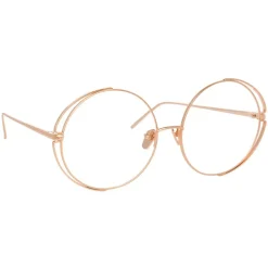 Linda Farrow - 816 C11 Round Optical Frames - Rose Gold - Eyewear - Avvenice^ Sunglasses & Eyewear