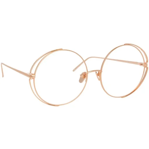 Linda Farrow - 816 C11 Round Optical Frames - Rose Gold - Eyewear - Avvenice^ Sunglasses & Eyewear